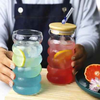 Reusable Glass Straws - Eco-Friendly Drinking Straws | Versatile for Smoothies, Cocktails, Coffee & Beer