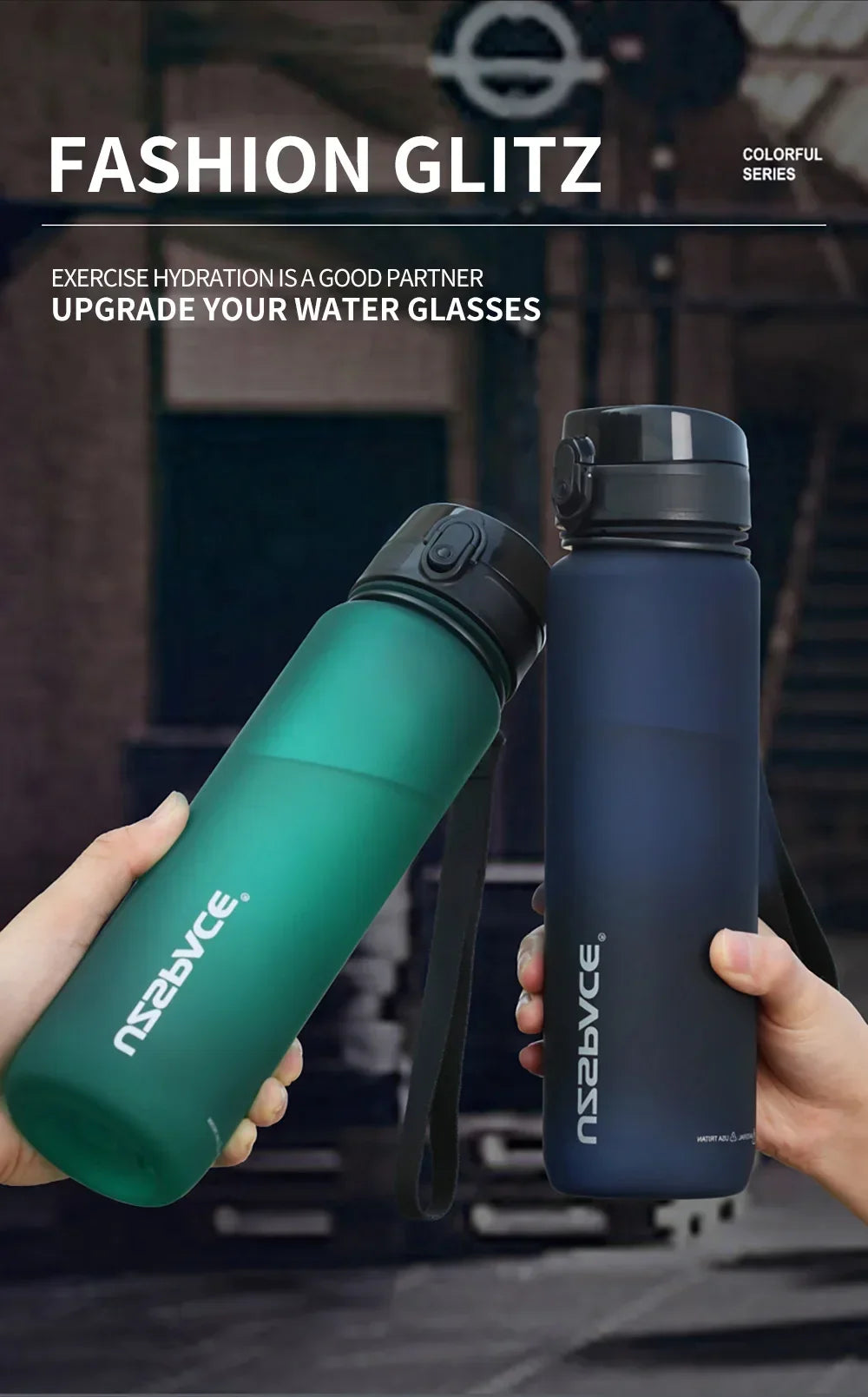 BPA-Free Leak Proof Water Bottle - Eco-Friendly Sports Bottle | 350ml, 500ml & 1000ml for Adults & Kids