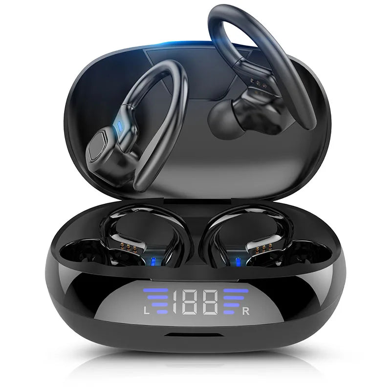 Wireless Sports Earbuds - Bluetooth Running Headphones with Secure Ear Hooks
