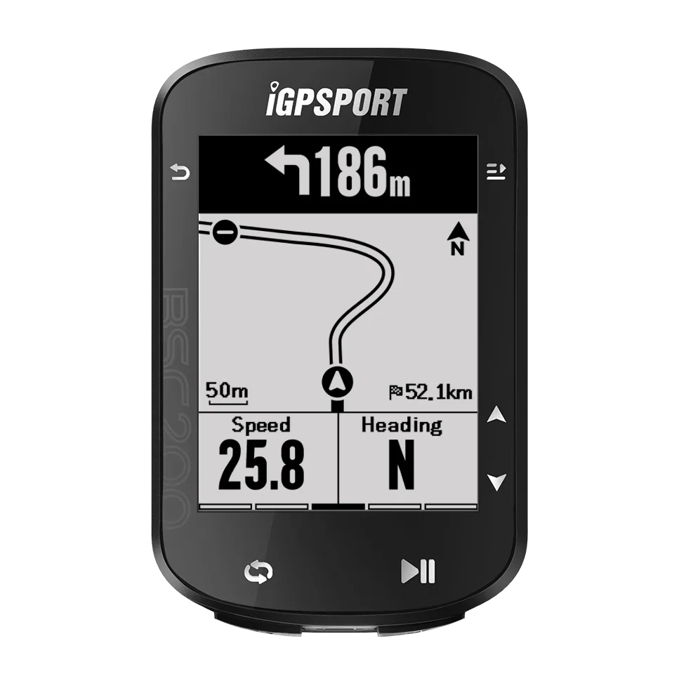 IGPSPORT BSC200 GPS Bike Computer - Wireless Cycling Speedometer with ANT+ & Bluetooth
