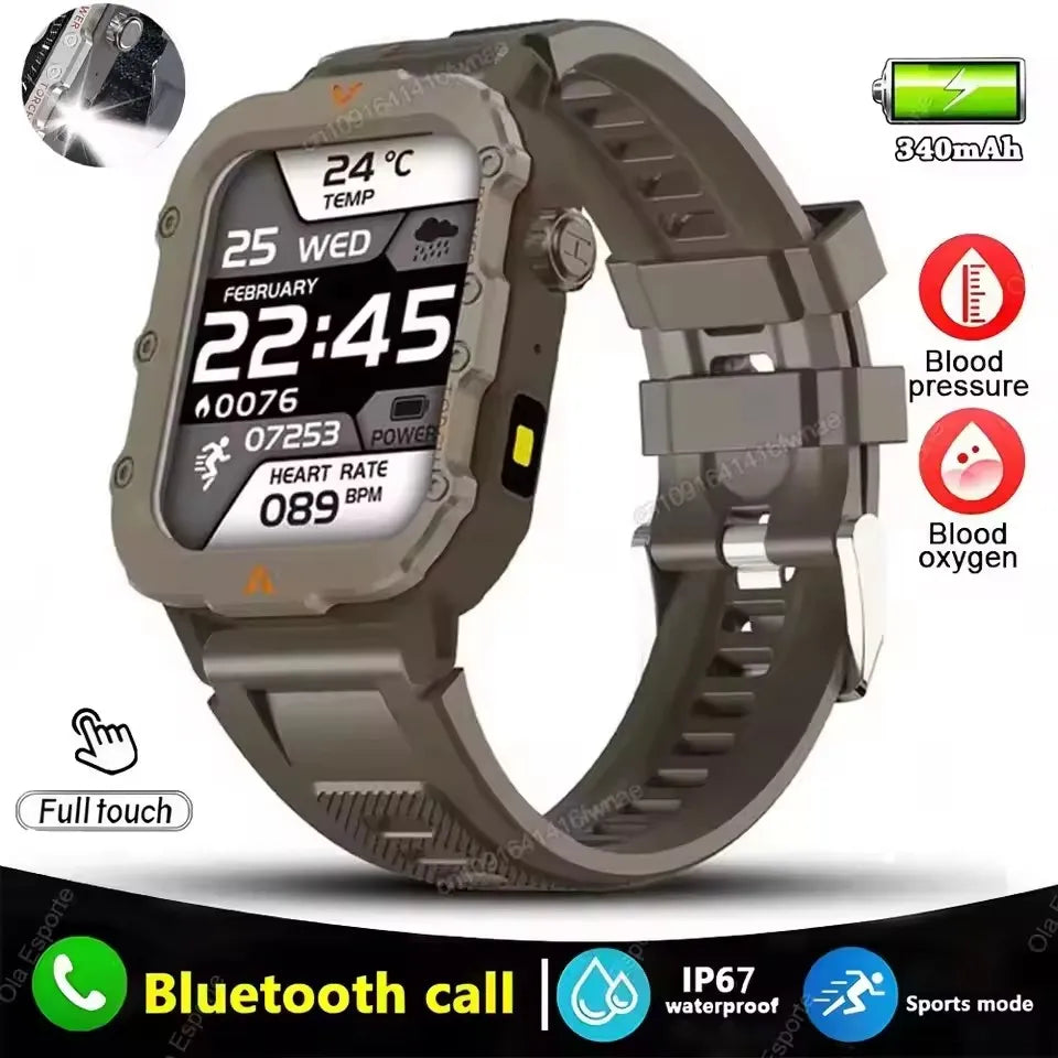New GPS Sport Smart Watch Waterproof  BT Call MilitaryGrade Outdoor SmartWatch IP67 for Men Women Fashion Business SmartBracelet