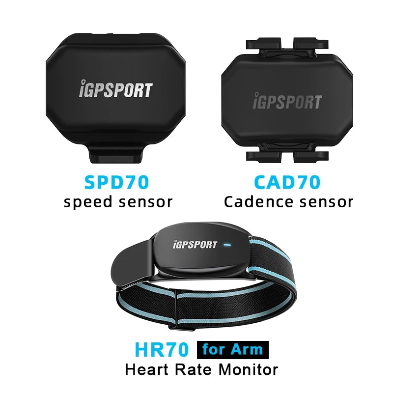 IGPSPORT Cycling Sensors - Speed, Cadence & Heart Rate Monitor for Bike Computers