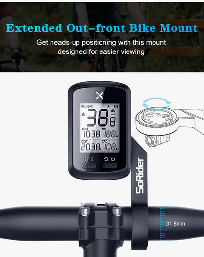 Universal Bike Computer Mount - Secure Handlebar Bracket for Garmin Edge & GPS Devices