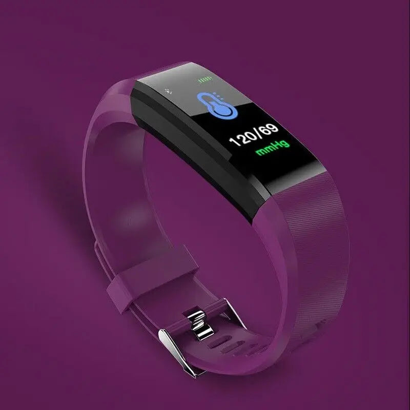 Smart Fitness Tracker Bracelet - Bluetooth Sports Watch for iOS & Android