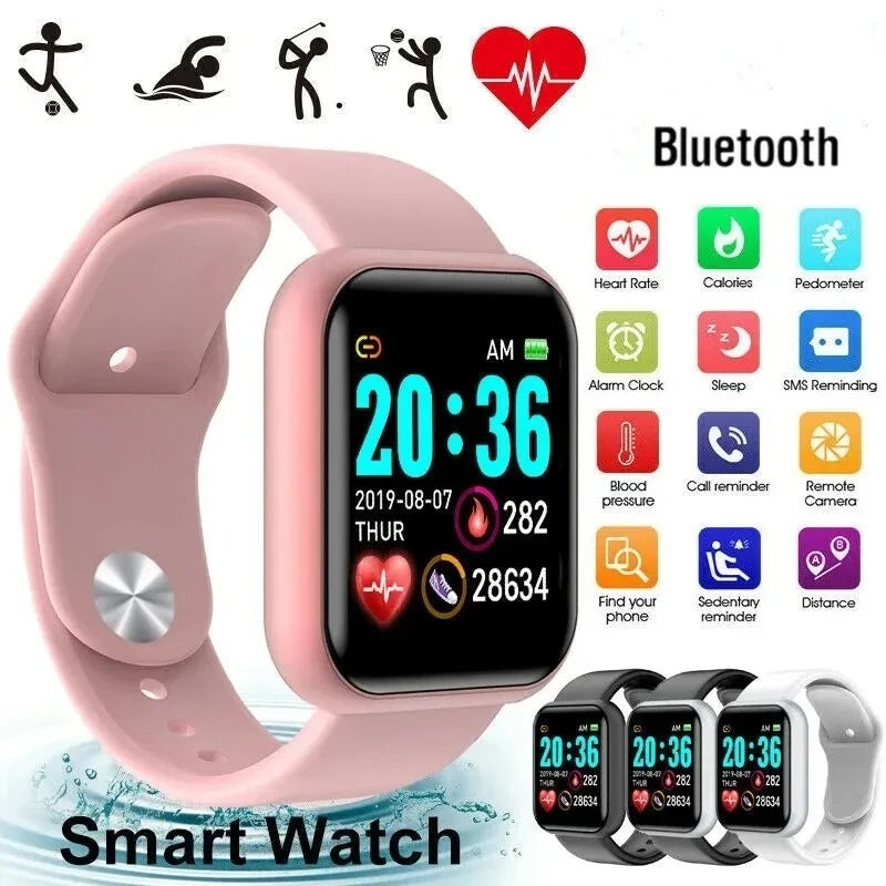 Smart Watch with Bluetooth - Fitness Tracker, Music Player & Sleep Monitor