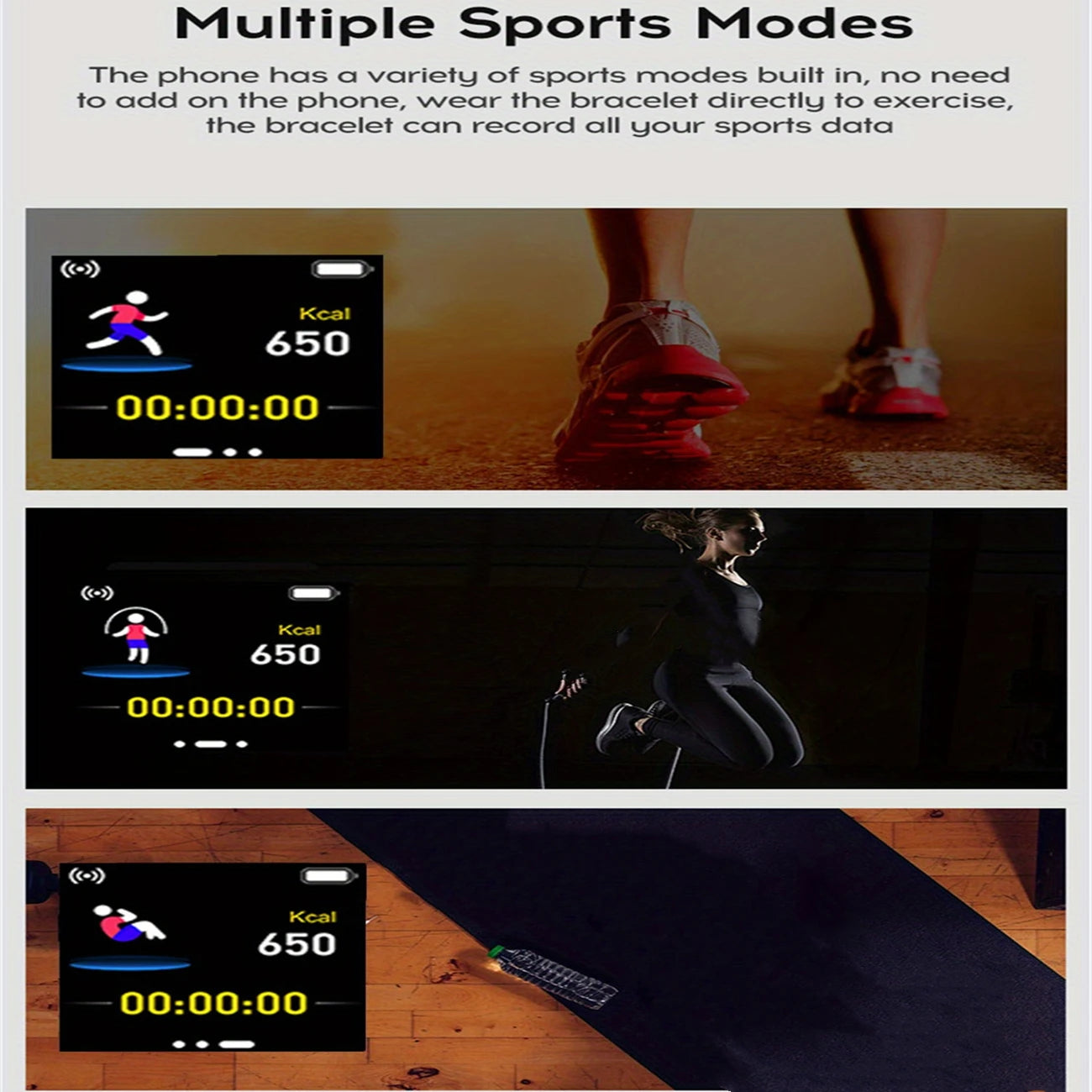 Smart Watch with Bluetooth - Fitness Tracker, Music Player & Sleep Monitor