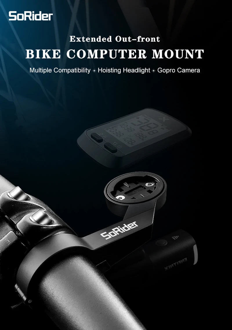 Universal Bike Computer Mount - Secure Handlebar Bracket for Garmin Edge & GPS Devices
