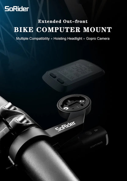 Universal Bike Computer Mount - Secure Handlebar Bracket for Garmin Edge & GPS Devices