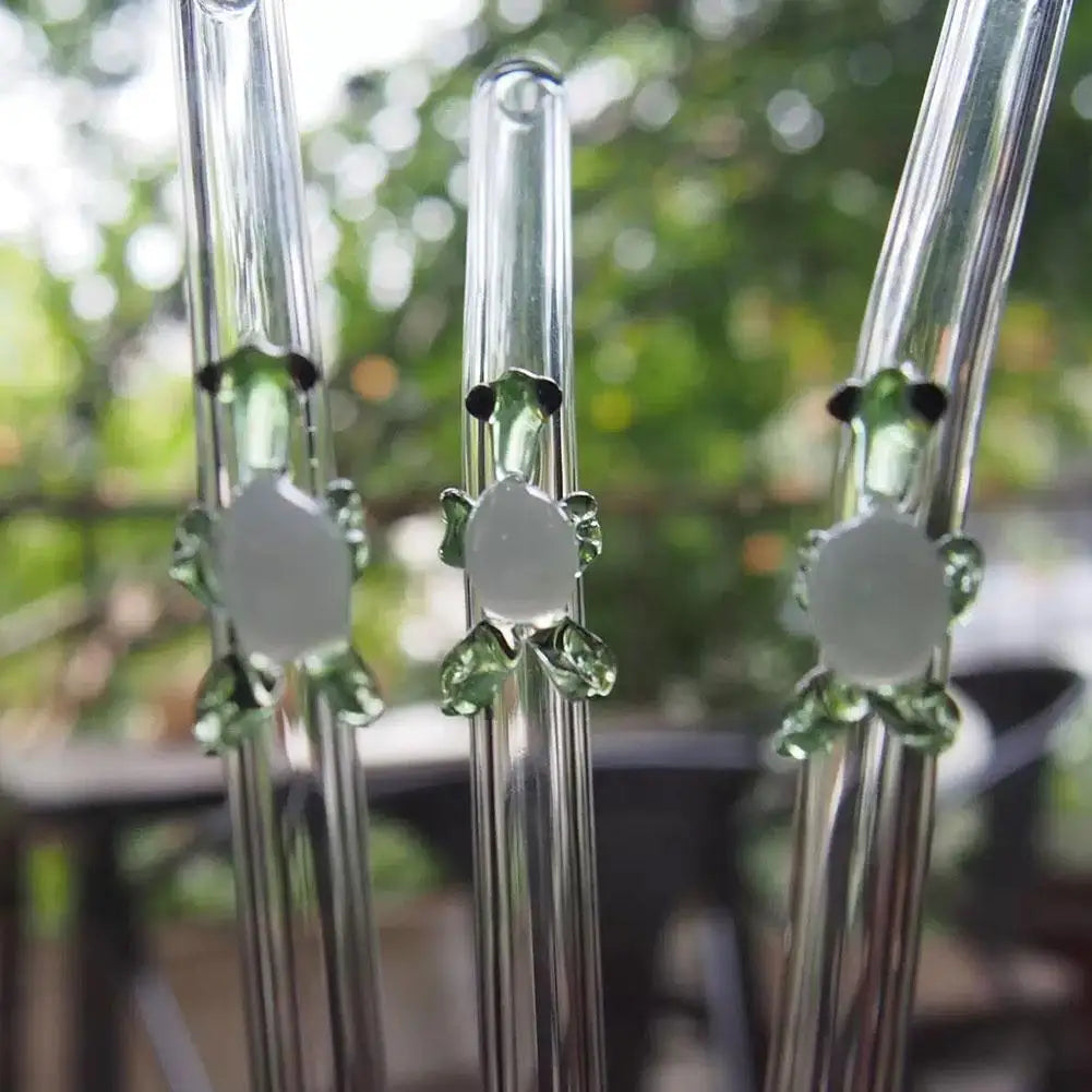 Reusable Glass Straws - Eco-Friendly Drinking Straws | Versatile for Smoothies, Cocktails, Coffee & Beer