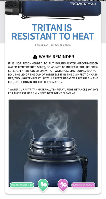 BPA-Free Leak Proof Water Bottle - Eco-Friendly Sports Bottle | 350ml, 500ml & 1000ml for Adults & Kids