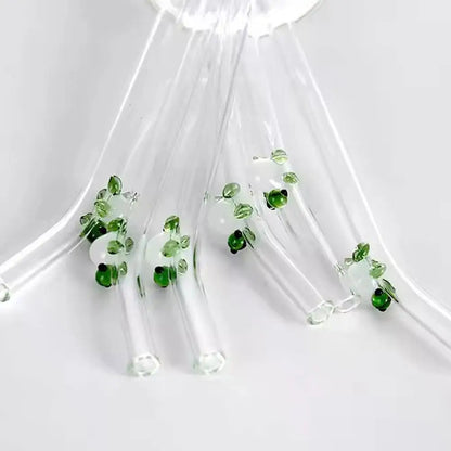 Reusable Glass Straws - Eco-Friendly Drinking Straws | Versatile for Smoothies, Cocktails, Coffee & Beer