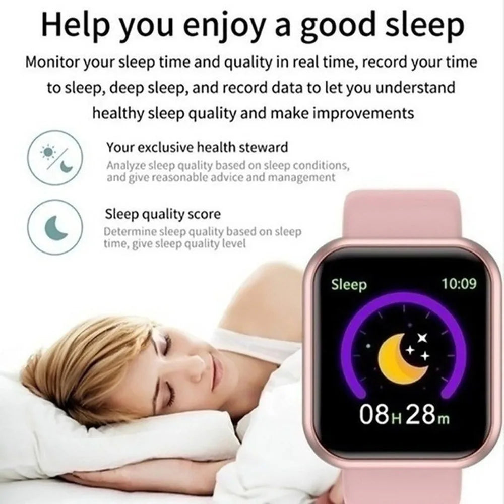 Smart Watch with Bluetooth - Fitness Tracker, Music Player & Sleep Monitor