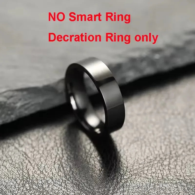 Smart Fitness Ring - Sleep & Heart Rate Monitor with Touch Screen Display