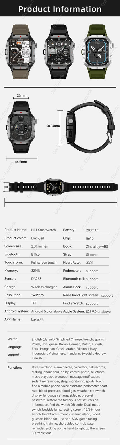 New GPS Sport Smart Watch Waterproof  BT Call MilitaryGrade Outdoor SmartWatch IP67 for Men Women Fashion Business SmartBracelet