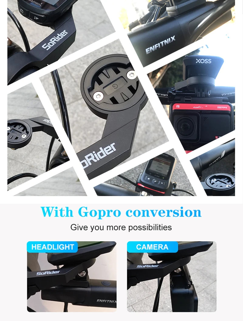 Universal Bike Computer Mount - Secure Handlebar Bracket for Garmin Edge & GPS Devices