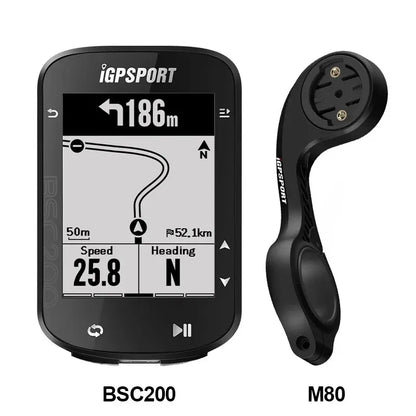 IGPSPORT BSC200 GPS Bike Computer - Wireless Cycling Speedometer with ANT+ & Bluetooth