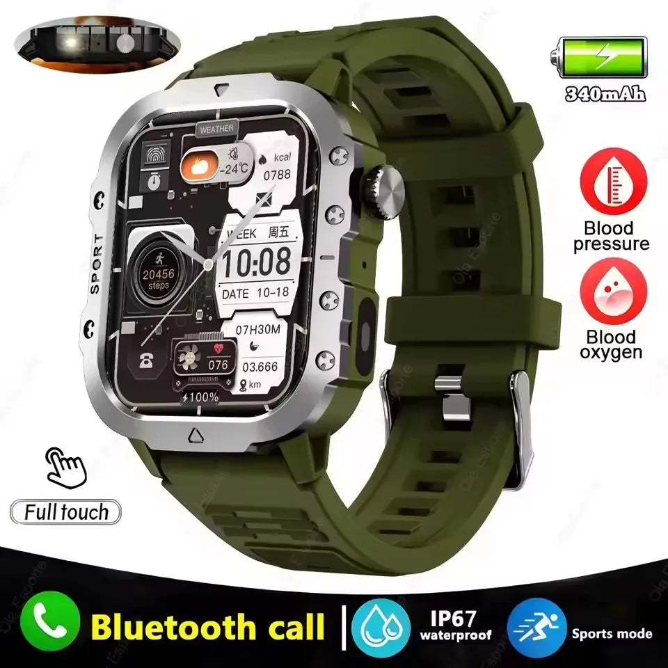 New GPS Sport Smart Watch Waterproof  BT Call MilitaryGrade Outdoor SmartWatch IP67 for Men Women Fashion Business SmartBracelet