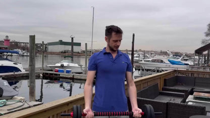 Adjustable Dumbbell Set 20-90 Lbs - 4-in-1 Versatile Home Gym Equipment