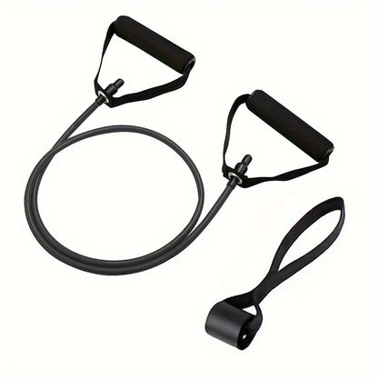 Pilates Resistance Rope with Handles - Yoga Fitness Training Band