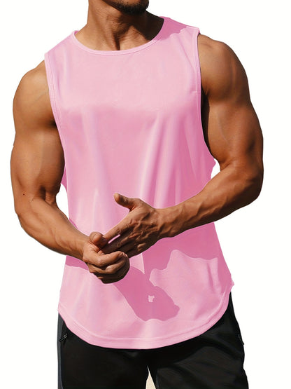 Men's Quick-Dry Athletic Tank Top - Sleeveless Running Shirt