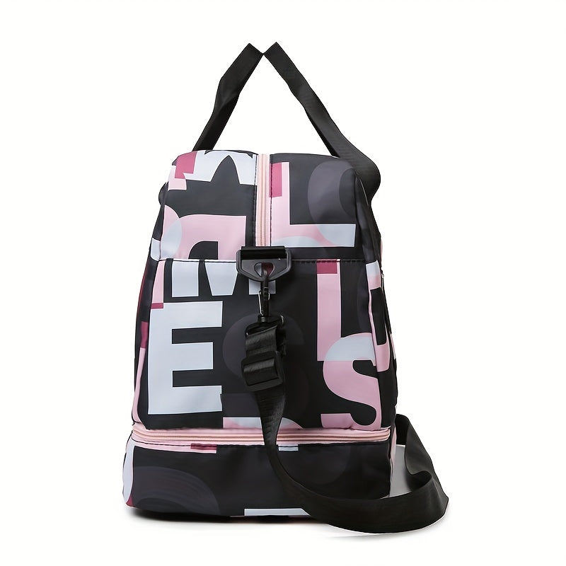 Large Capacity Gym Duffel Bag - Travel Sports Bag with Shoe Compartment