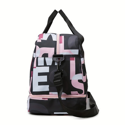 Large Capacity Gym Duffel Bag - Travel Sports Bag with Shoe Compartment