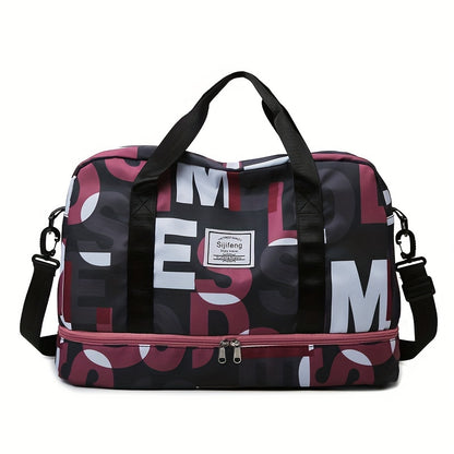 Large Capacity Gym Duffel Bag - Travel Sports Bag with Shoe Compartment