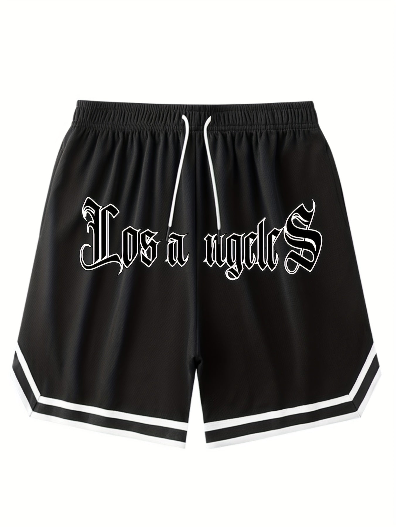Men's Athletic Shorts - Chicago Print Drawstring Sport Shorts
