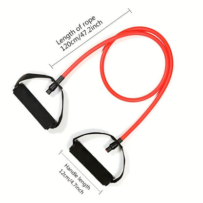 Pilates Resistance Rope with Handles - Yoga Fitness Training Band