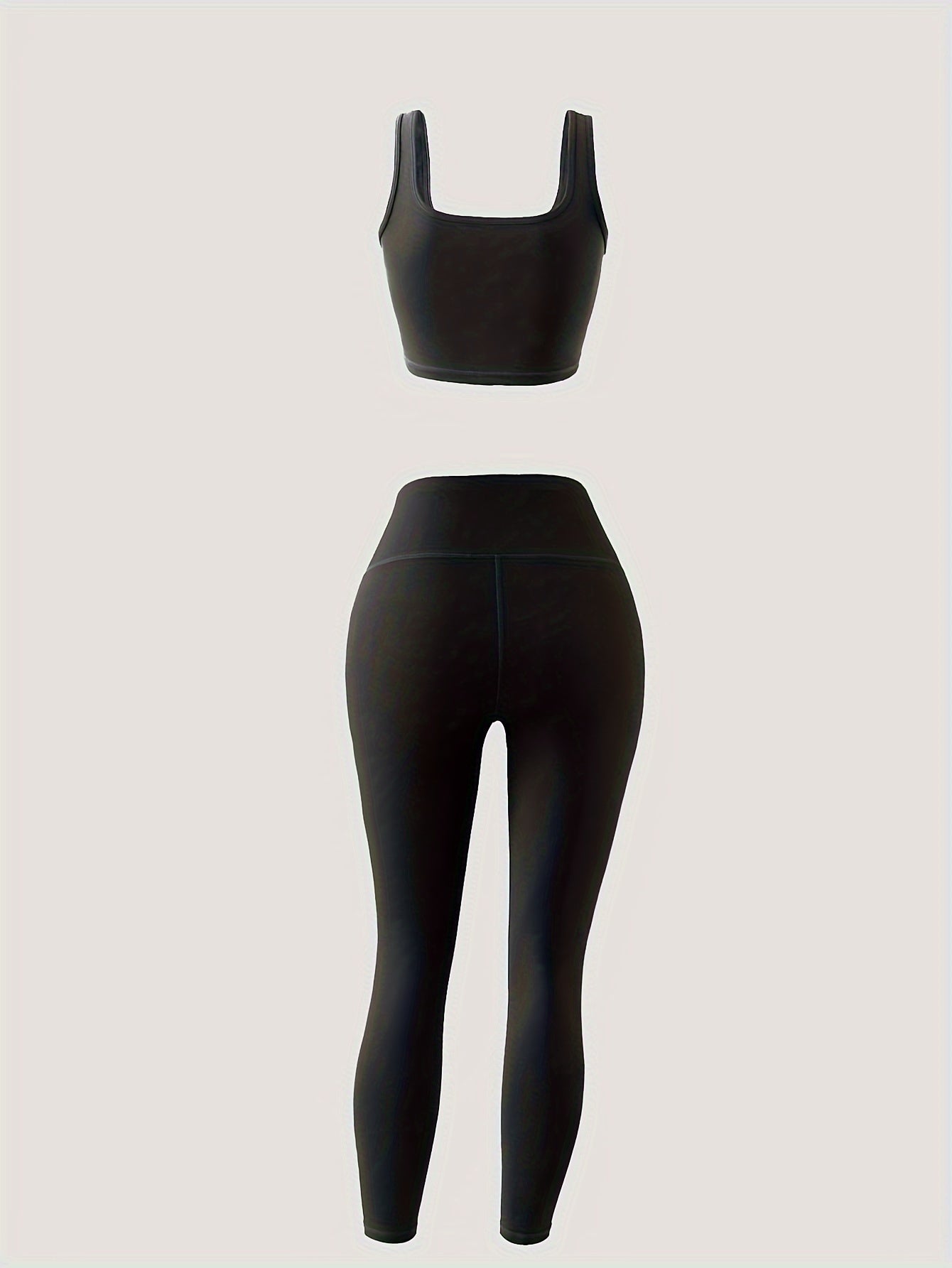 Women's 3-Piece Yoga Set - High Waist Leggings, Sports Bra & Vest