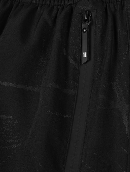 Men's Camo Athletic Shorts - Quick-Dry with Zippered Pockets