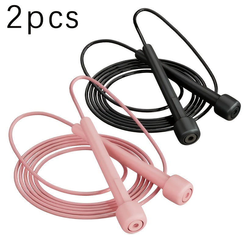 Adjustable Speed Jump Rope - Anti-Tangle PVC Rope with Ergonomic Handles