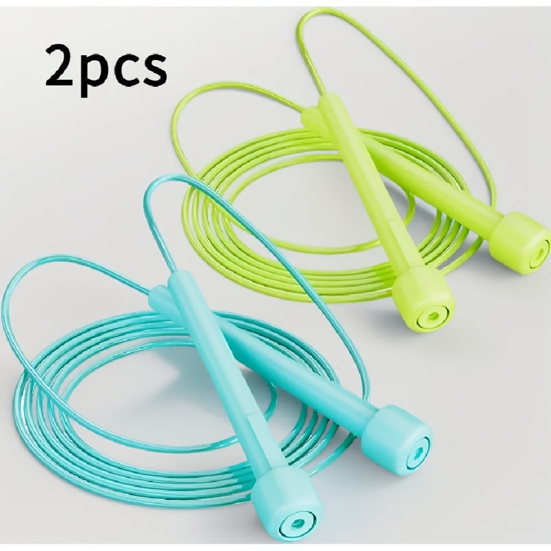 Adjustable Speed Jump Rope - Anti-Tangle PVC Rope with Ergonomic Handles