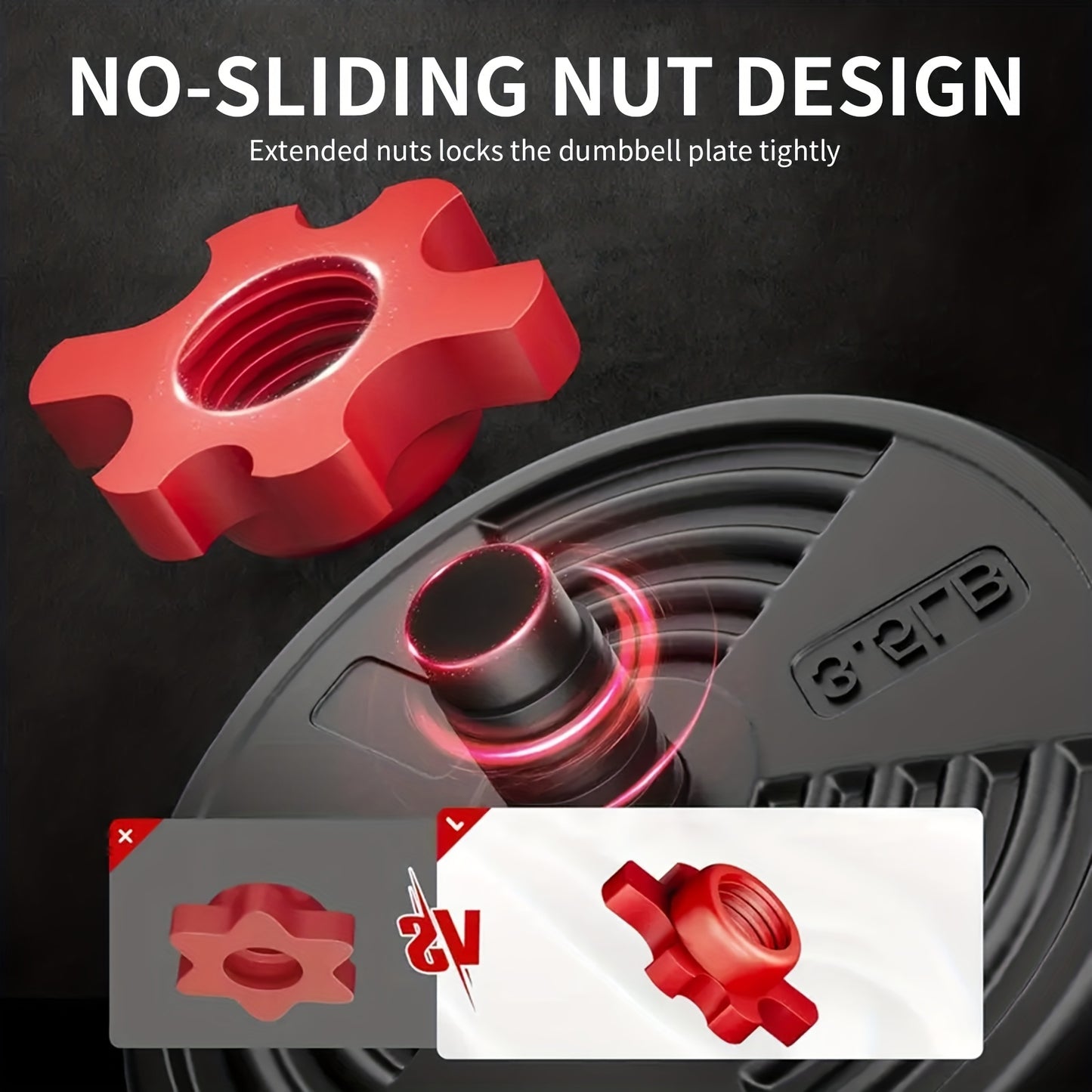 Adjustable Dumbbell Set 20-90 Lbs - 4-in-1 Versatile Home Gym Equipment