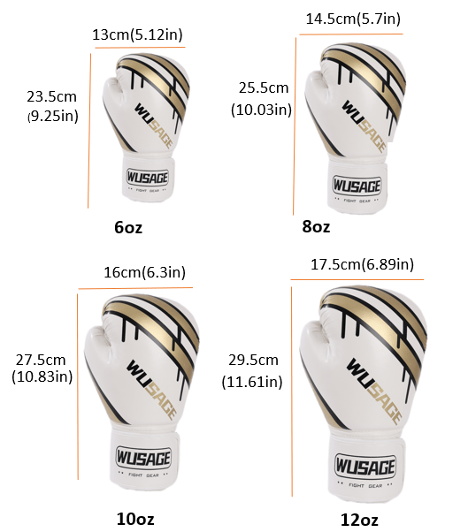 Professional Boxing Gloves - Competition Sparring Gloves with Wrist Support