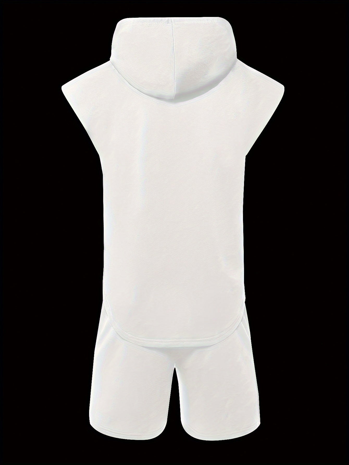 Men's Boxing 2-Piece Sports Set - Hooded Vest & Shorts