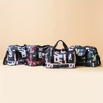 Large Capacity Gym Duffel Bag - Travel Sports Bag with Shoe Compartment