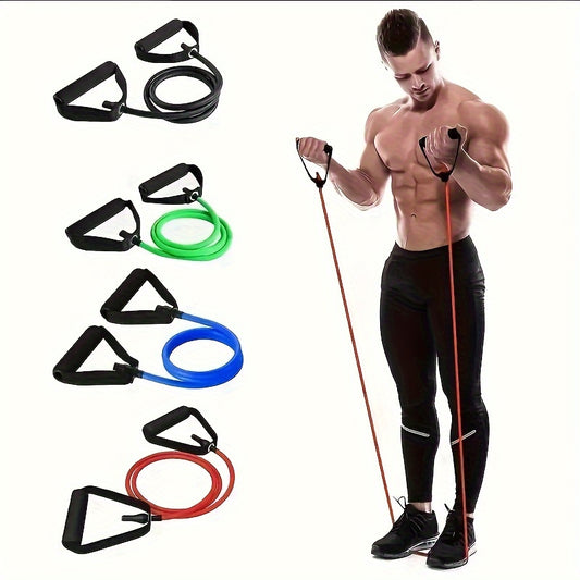 Premium Resistance Band with Bar - Elastic Pull Rope for Home Gym | Full Body Strength Training