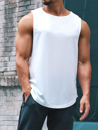 Men's Quick-Dry Athletic Tank Top - Sleeveless Running Shirt
