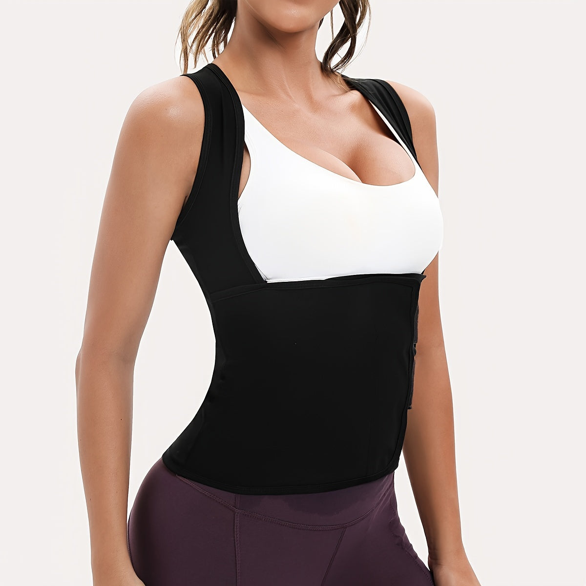 Women's Sweat Sauna Vest - Waist Trainer Shapewear for Workout