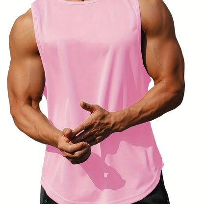 Men's Quick-Dry Athletic Tank Top - Sleeveless Running Shirt