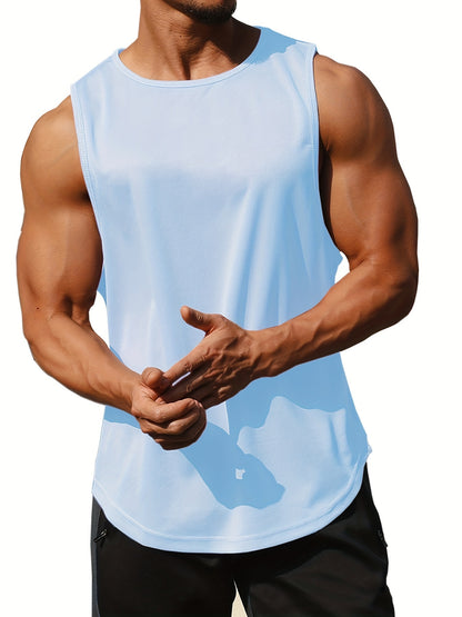 Men's Quick-Dry Athletic Tank Top - Sleeveless Running Shirt