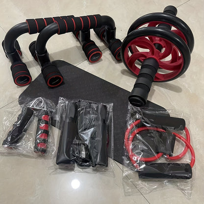 7-Piece Complete Ab Workout Set - Home Gym Equipment Kit